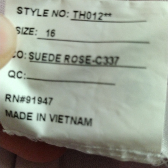 Size 16 Suede Rose Thread Dress - Picture 7 of 7